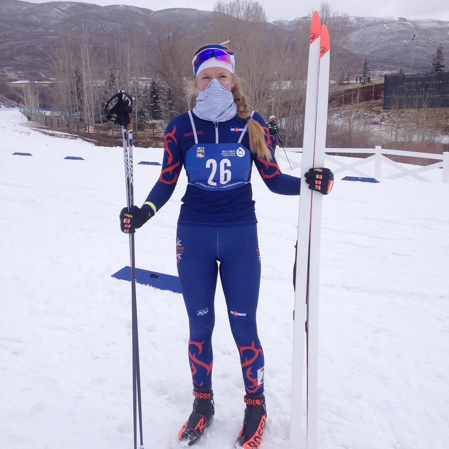 Custom 360 race bib for nordic and alpine events